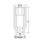 Tubulară lungă de impact Chicago Pneumatic, 33 mm, 1/2", S433MD - imagine 2