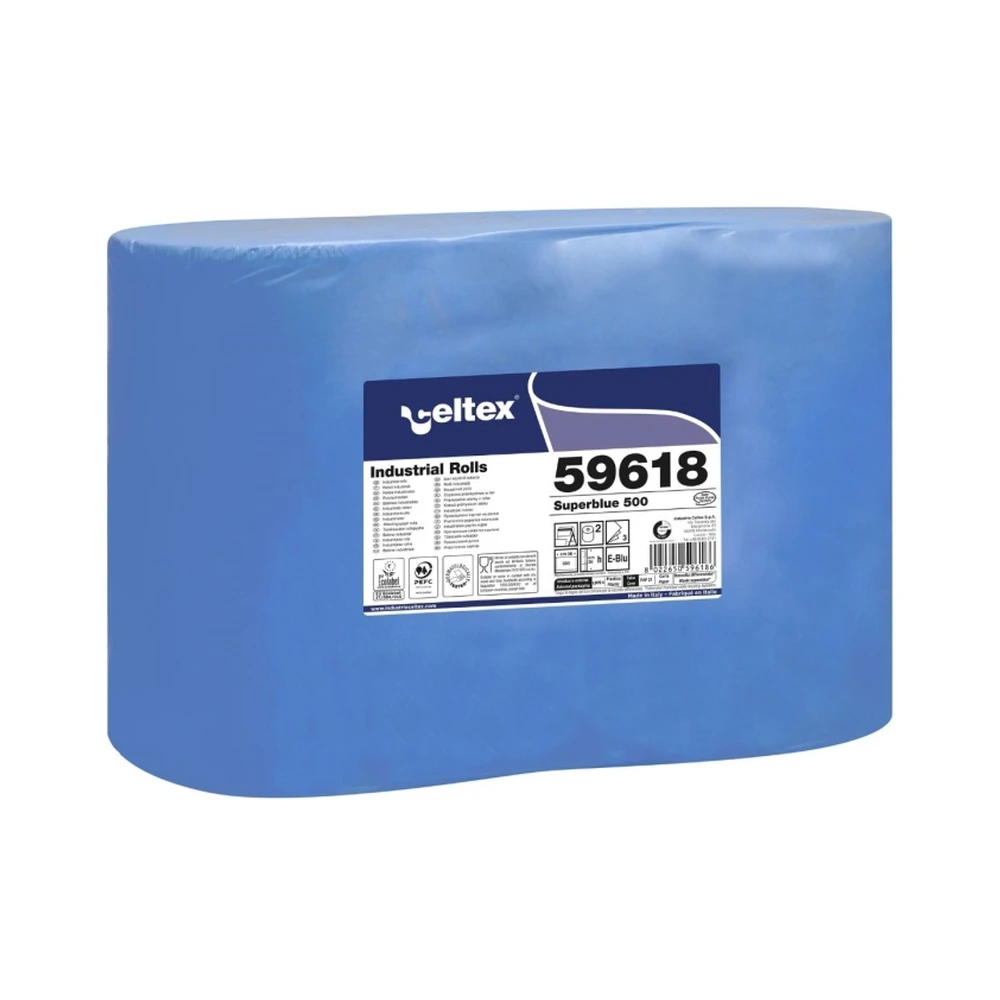 hartie-albastra-3-straturi-500-portii-lunga-celtex.webp Hârtie industrială albastră 3 straturi, 500 foi, Celtex, C59618 - imagine 1