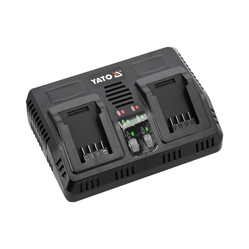 incarcator-dublu-pentru-acumulator-li-ion-18v-2-2a-yato.webp Încărcător dublu pentru acumulatori Li-Ion 18 V, 2.2 A, YATO, YT-828499 - imagine 1