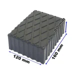 Tampon dreptunghiular pentru elevator 120X160X80 mm, Proax - imagine 2