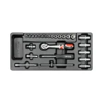 Set tubulare și clichet 25 piese pentru YT-55300, YT-5541, YATO