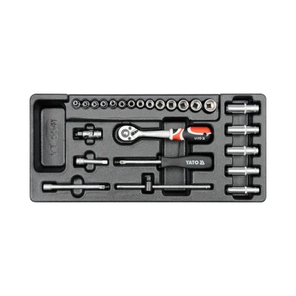 Set tubulare și clichet 25 piese pentru YT-55300, YT-5541, YATO