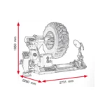 Mașină automată de dejantat pentru camioane și utilaje, 14–56″, Cormach, Super Vigor 2450N - imagine 2