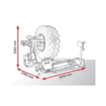 Mașină automată de dejantat pentru roți grele 14–60″, Cormach, Super Vigor 60″ - imagine 2