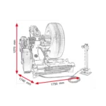 Mașină automată de dejantat anvelope camion și autobuz 13–27″, Cormach, CM Super 27″ - imagine 2