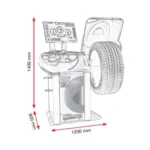 Mașină de echilibrat roți cu sonar, Cormach, New MEC 822VDL Sonar - imagine 2