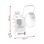 Mașină de echilibrat roți cu ecran tactil, Cormach, New Touch MEC 900 ESD - imagine 2