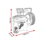 Mașină de echilibrat roți cu ecran tactil și sonar, Cormach, Touch MEC 1000 Sonar - imagine 2