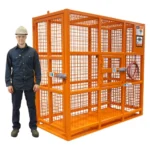 Cușcă automată de siguranță pentru umflare anvelope camion, autobuz și OTR, 198 cm, Martins, MIC-AUHD-78 - imagine 3