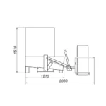 Mașină de spălat roți cu încărcare pneumatică, Wulkan Combo Q - imagine 2